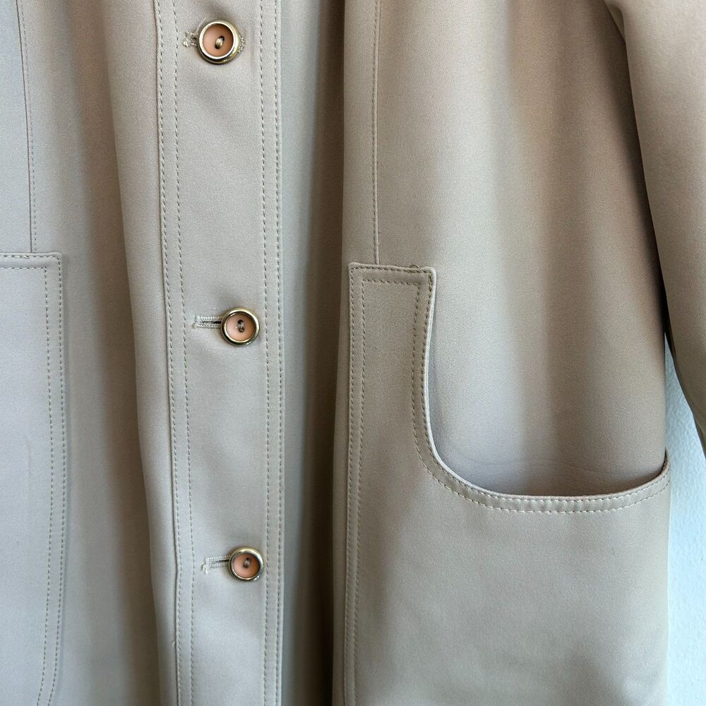 Vintage 1970s Forecaster of Boston Lined Trench Coat Made in British Hong Kong - Picture 5 of 10